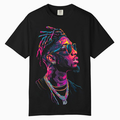 Men Hip Hop Urban Graphic Art Tee, Comfort Colors T Shirt, Unisex Streetwear Tee
