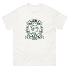 Sigma Grandma Shirt Funny Crest Graphic Tee Nana Grandmother Gift T-Shirt