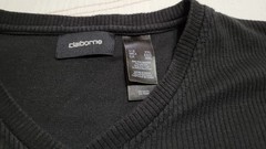 Claiborne Mens Short Sleeve Stretch Shirt Black Top Size XXL Basic Casual