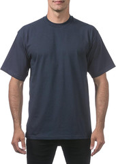 Pro Club Men’s Heavyweight T-Shirt Crew Neck Plain Blank Short Sleeve Tee All Si