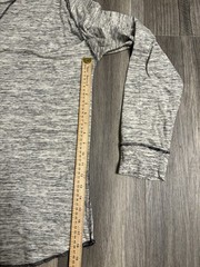 BKE Vintage Athletic Fit Long Sleeve Shirt Mens XL Grey Crew Neck V Neck Stitch