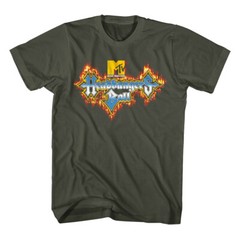 MTV Headbangers Ball Fire Logo Sponsored by MTV Men’s T-Shirt Heavy Metal Music
