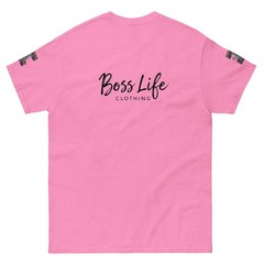 Boss Life african money back signature embroisery sleeve Unisex classic tee