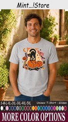 Cat Black Pumpkin Shirt, Cute Halloween Cat Lover Graphic Tee