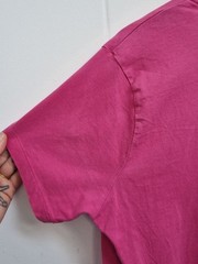 Diesel Hot Pink Graphic T-Shirt L/XL Unisex Streetwear Tee Cap Sleeves