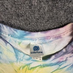 Colortone Tie-Dye T-Shirt Size Large Puerto Plata Sea Salt Lifestyle #1854