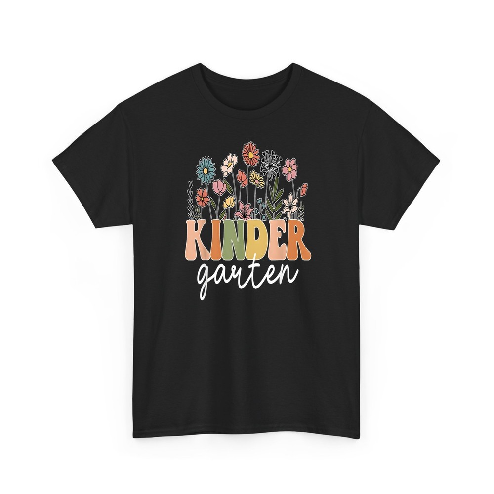 Kindergarten Teacher Wildflower Floral T-Shirt