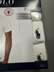 Polo Ralph Lauren NSCNP3 Mens XL Slim Fit 100% Cotton Crew T-Shirt – 3 Pack