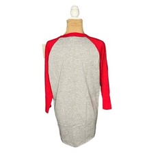 Augusta Sportswear Men’s Raglan Graphic T-Shirt “Cats” Red Grey Size L Large