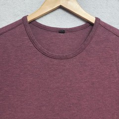 Lululemon Shirt Mens Large Heather Red Plum Short Sleeve Athleisure Run Casual