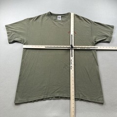 Vintage Bad Ass Tribe Shirt Mens XL Olive Green Banner Elk North Carolina Nature