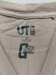 Uniqlo Gundam Men Shirt XS Brown Ramba Ral Print Crew Neck Sleeveless Casual Tee