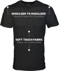 Gildan (6-pack) Black Solid Ultra Cotton Short Sleeve Blank Tee T-Shirt S-XL