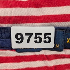 Polo Ralph Lauren T-Shirt Mens XL Red White Striped Pocket Short Sleeve Cotton