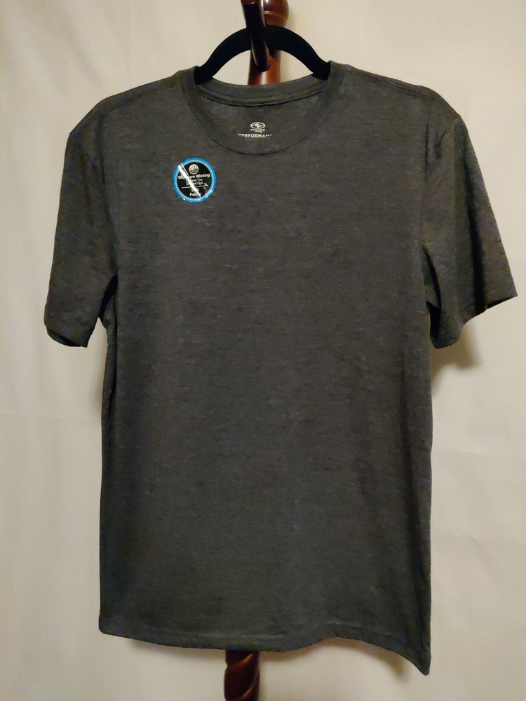 Athletic Works Size S(34-36) Performance Blend T-shirt Men’s crew neck gray NWT