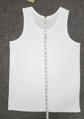 Men’s Sleeveless Tanks T Shirts M White 4 PACK Goodfellow Round Neck Stretch
