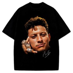 Patrick Mahomes T-Shirt Superbowl Champ 3 Rings Greatest Of All Time GOAT Tee