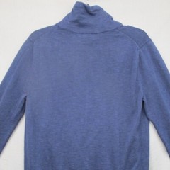 Banana Republic Long Sleeve Cowl Neck Shirt/Lightweight Sweater Blue Men Size M
