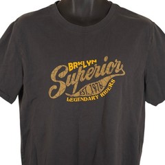 Brooklyn Superior Legendary Riders T Shirt Mens Size Large Gray Air & Rainbow