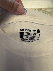 Carhartt Pocket Tee Small Mens Magic City Birmingham Alabama Logo Graphic Loose