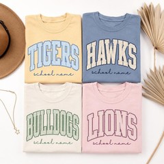 Custom Mascot Shirt Personalized School Spirit Teacher Graphic Tee