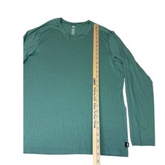 REI Co-op Mens Merino Wool Long Sleeve Base Layer Top Green Large 23099-S25