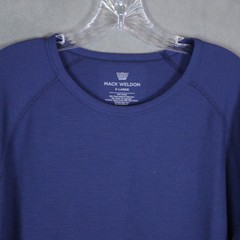 Mack Weldon Warmknit Waffle Knit Mens XL True Navy Crewneck Insulated NWT