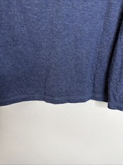 Faherty Henley Mens Shirt Size Medium Navy Blue Long Sleeve Cloud Cotton EUC