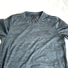 Adidas Mens T Shirt Short Sleeve Logo-Front Fabric-100% Polyester Size- Medium