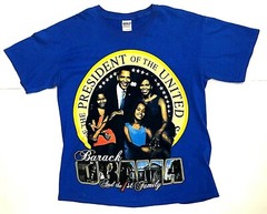 Vtg President Candidate Barack Obama T-Shirt Make the DReam Come True 1st Family