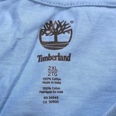 Timberland Graphic Tee Men’s Size 2XL Blue Short Sleeve Casual Outdoors NEW