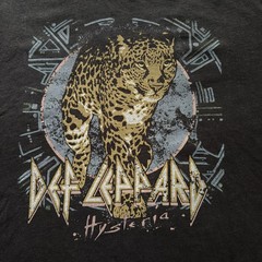 Def Leppard Hysteria Graphic T-Shirt Black Band Tee XXL Mens