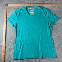 Adidas Go-To Performance Tee Teal Green Climalite Short Sleeve Shirt Mens Medium