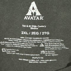 Avatar Movie Graphic Tee Plus Sz 2xxl