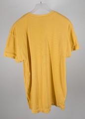 Vintage 90s Everlast Ribbed Muscle T-Shirt XL Yellow Cotton Athletic Bodycon
