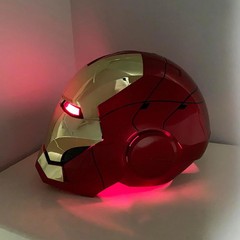 2026 Iron Man MK5 1:1 Helmet Wearable Voice-control Mask Cosplay Golden AUTOKING