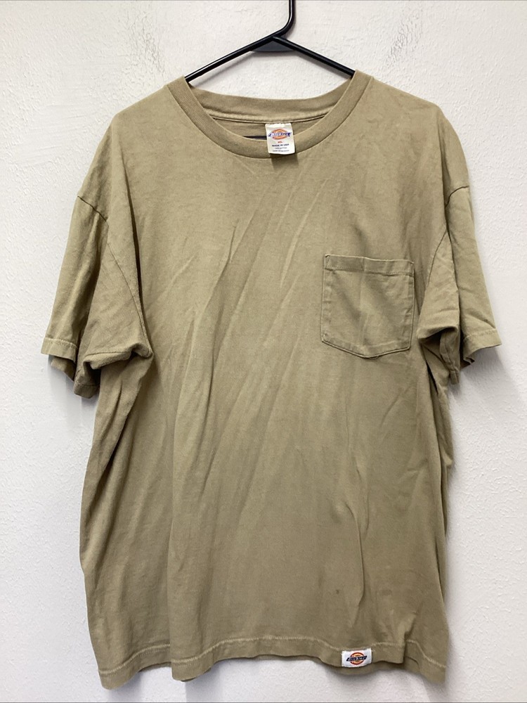 Vintage 90s Dickies Pocket T Shirt Mens XL Navy Blue Single Stitch Rare