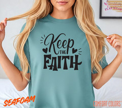 Unisex Keep The Faith T-Shirt, Men T shirt,Women T shirt Gift ReligionTop