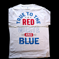True To The Red White And Blue Graphic Tee – Size XL – All Genders