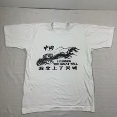 Vintage I Climbed The Great Wall T Shirt Adult Large Tourist China 90s Graphic