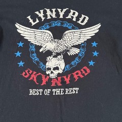 Lynyrd Skynyrd 2013 40th Anniversary Tour Shirt Medium Anvil Black Band Tee
