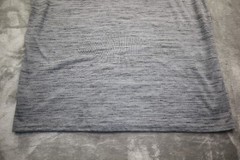 Ecko Unltd. Color Block Contrast T Shirt Adult Size L Gray Striped Crew Neck