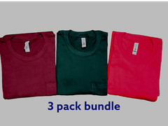 Wholesale Lots-3 Pack- Mens T Shirts Next Level #3605 Pocket Tees 100% Cotton