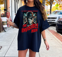 Invisible Man Shirt, Classic Monsters Movie Style Tee, Vintage Horror Apparel