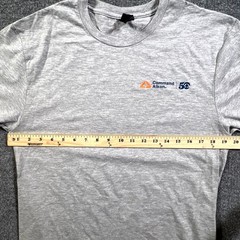 Gildan Softstyle CVC T-Shirt Mens M Gray Command Alkon 50th Anniversary Graphic