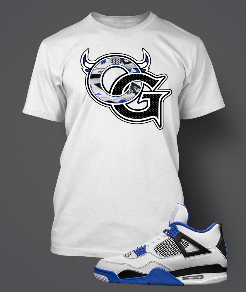 OG Graphic Sneaker Sport Tee Shirt Match J4 MOTORSPORTS Pro Club Shaka Big Tall