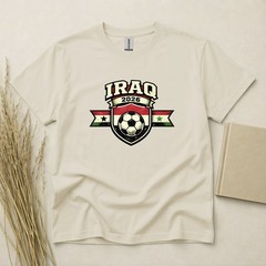 Iraq 2026 Football Fan T Shirt Soccer Supporters Gildan Cotton Family Top