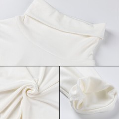Men Turtleneck Pullover Long Sleeve Jumper Top Warm Casual Slim Fit T-Shirt Soft