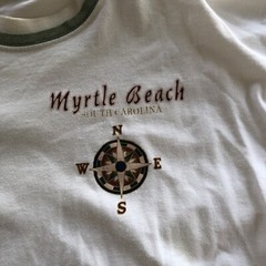 Vtg Cal Cru Myrtle Beach South Carolina Tourist T-Shirt Sz L A2017