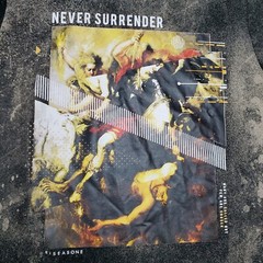 Rise As 1ne Shirt Mens Black Bleach Wash Kanye Yeezy Crewneck Never Surrender